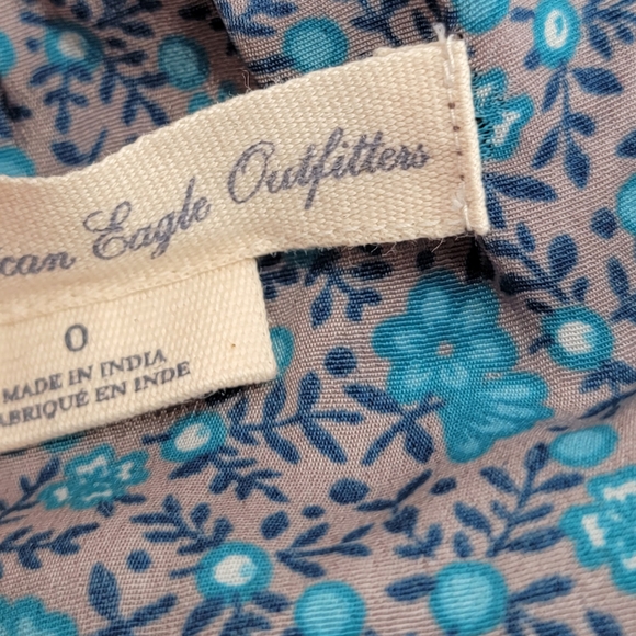 American Eagle Outfitters Womens Size 0 Dress Tank Spaghetti Strap Gray Blue - Picture 8 of 8